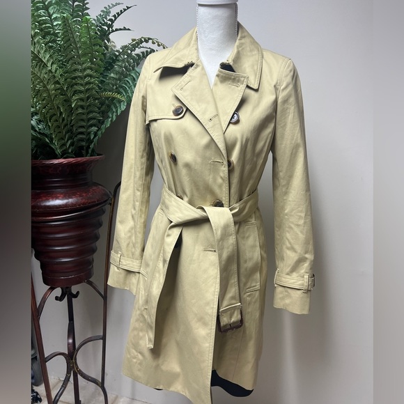 J. Crew Jackets & Blazers - J.Crew Tan Trench Coat EUC Size 2 Item 49185